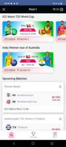 Pick11 fantasy cricket app download for Android APK